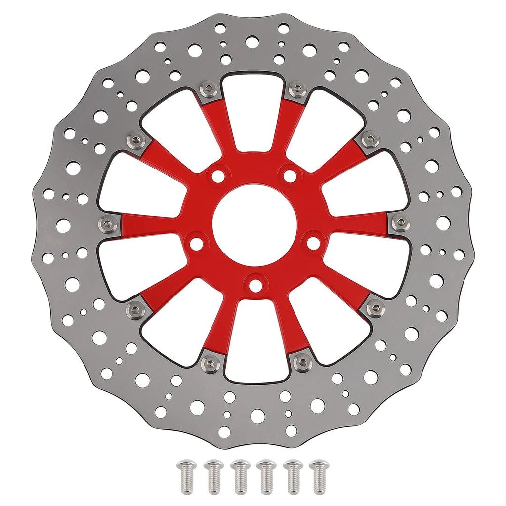 Floating Front Brake Rotor Disc Kit for Harley-Davidson Softail/Sportster (2015–2024)