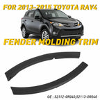 Set of 2 Front Bumper Wheel Molding Fender Trim for Toyota RAV4 (2013–2015)