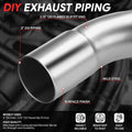3" OD Exhaust Piping for (18 Gauge, Slip-Fit)
