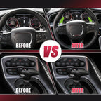 Green Steering Wheel Paddle Shifter Covers for Dodge Charger Challenger