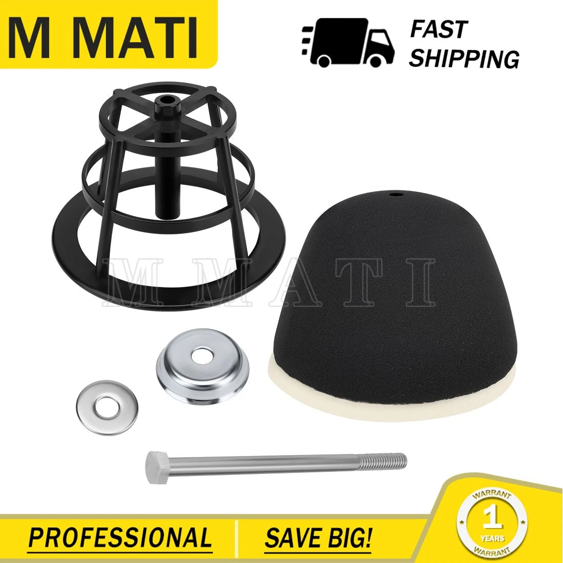 Air Filter Cage Holder Basket w/ Bolt Washer Kit for Yamaha YZ80 (1993–2001)