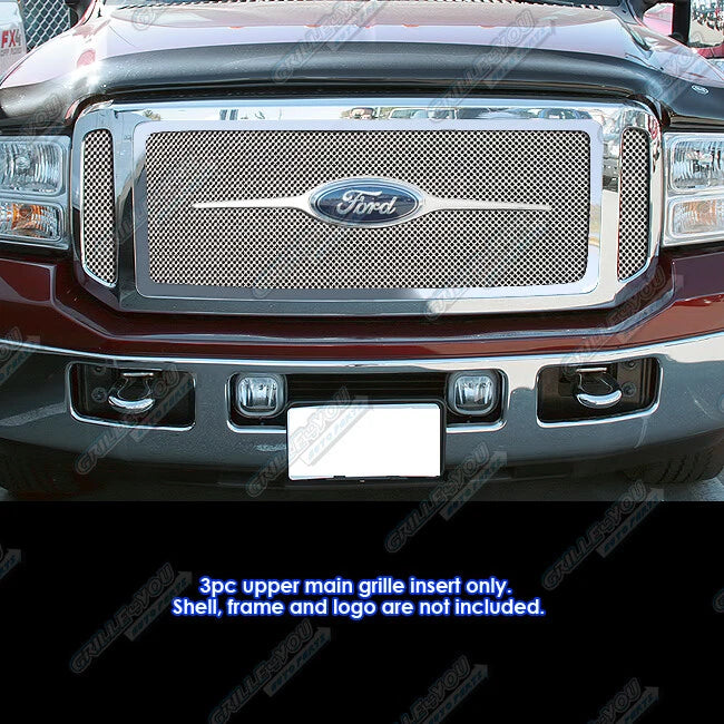 Chrome Mesh Grille Insert for Ford F250/F350/Excursion (2005–2007)
