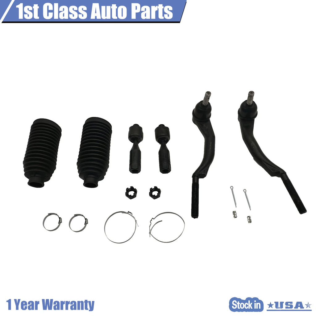 Set of 6 Tie Rod Boot Suspension Kit for GMC Envoy Saab 9-7x (2003–2009)