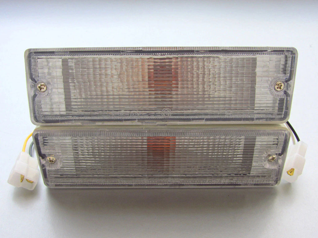 Clear Bumper Bar Indicator Lights for Nissan Navara D21 (1986-1997)