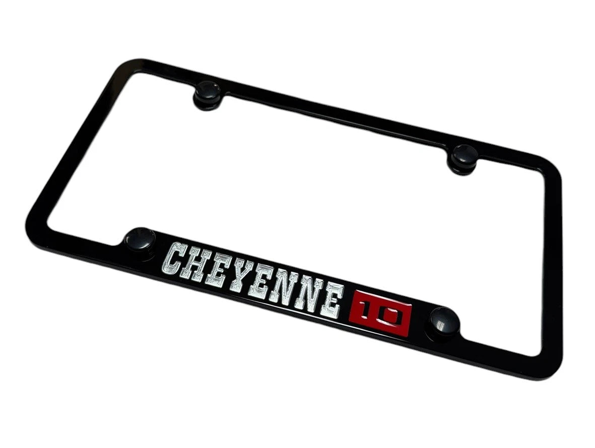 License Plate Frame Engraved Premium for Chevrolet Cheyenne 2015–2015