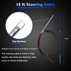 Boat Rotary Steering System for Outboard (15 Feet)