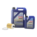 Oil Change Kit 6L Liqui Moly Leichtlauf 5W40 Mahle for Audi 2.0/2.8L