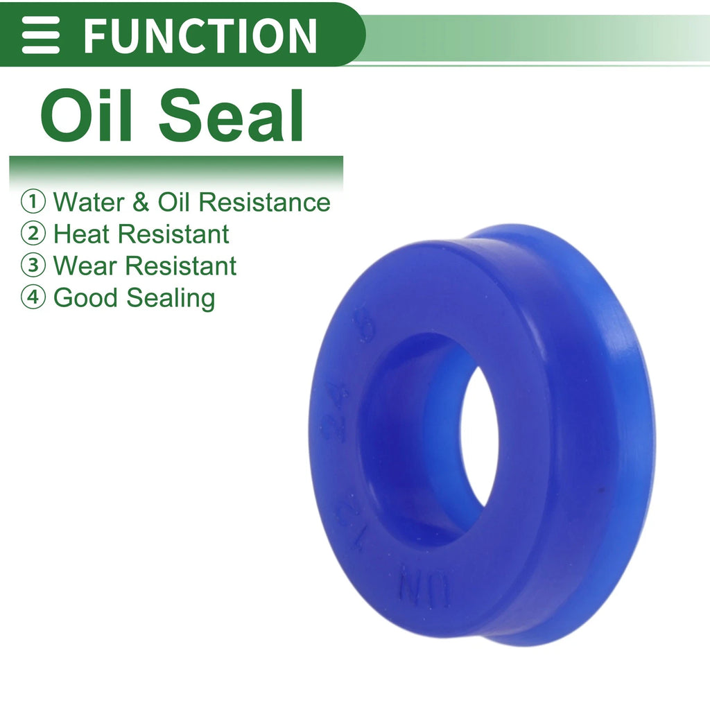 Set of 10 Oil Seal Rotary Shaft Seal 12x24x8mm High Pressure TPU