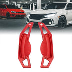 Pair Red Shift Paddle Covers for Smart Fortwo Forfour (2007–2020)