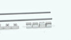 Set of 2 Linear Motion Rail Shafts with Bearings and Rail Support