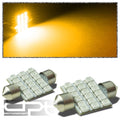 18 SMD 36MM Amber LED Interior Dome/Map Light Bulb for