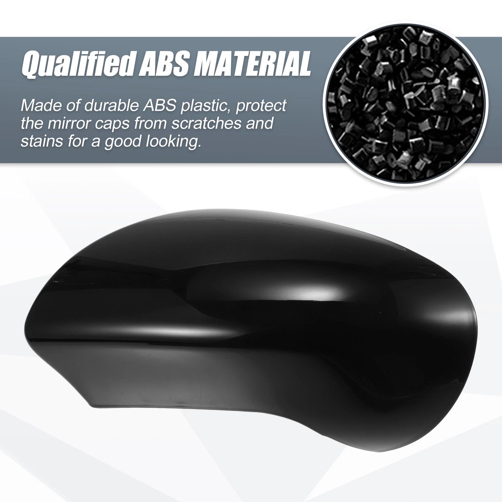 Left Side Mirror Cover Cap Gloss Black for Nissan Qashqai J10 (2007–2014)