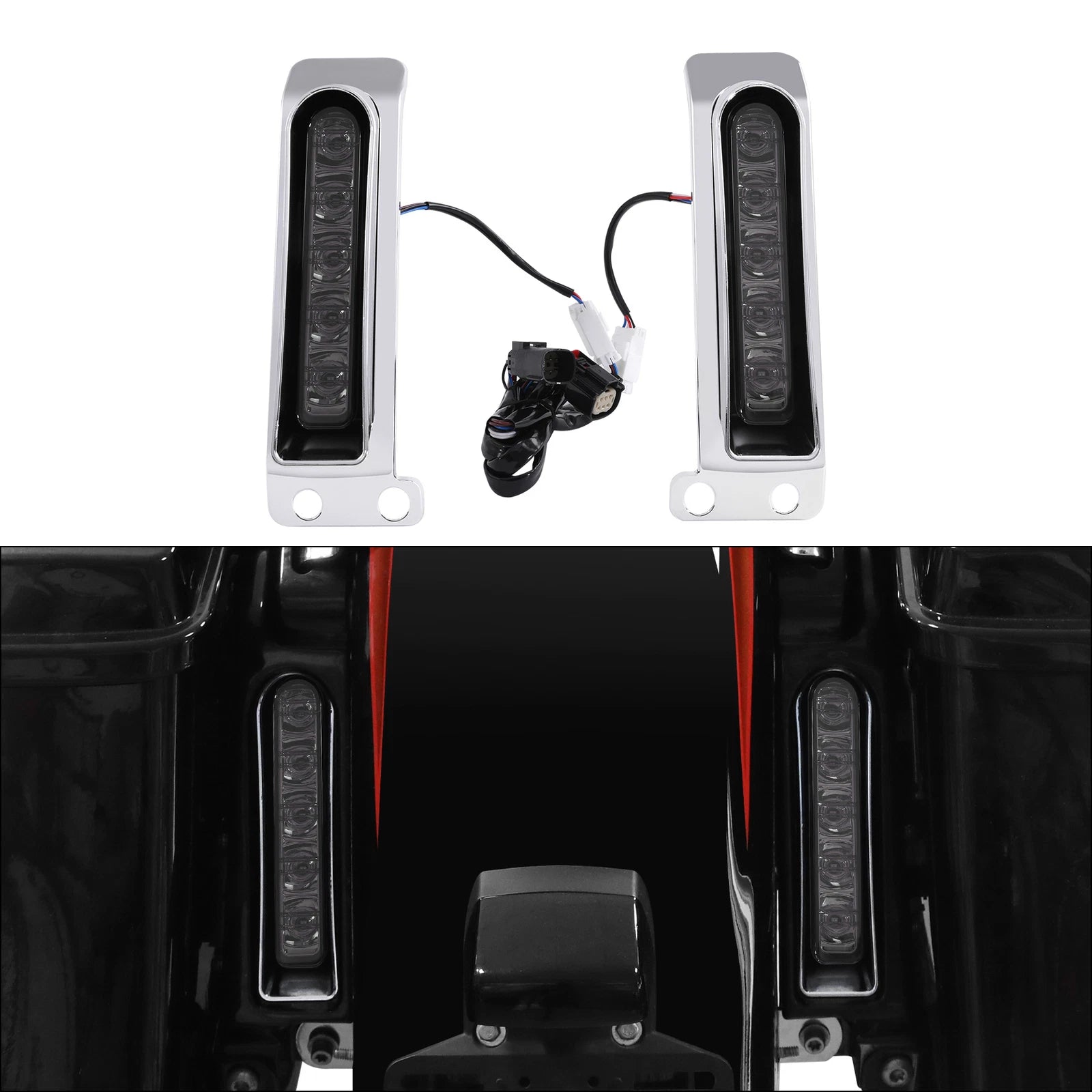 LED Saddlebag Filler Support Inserts for Harley Touring (2014–2023)