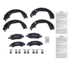 Rear Brake Shoes & Front Brake Pads for Chevy Silverado 1500 (2008–2013) P1363
