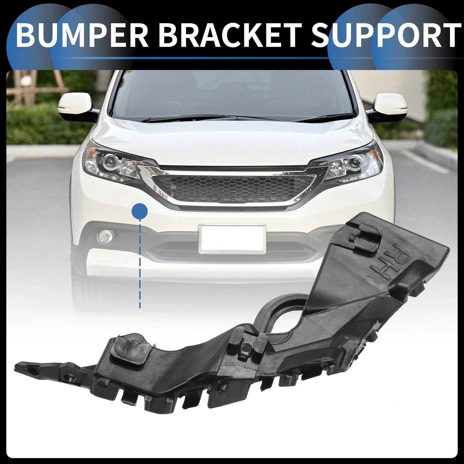 1pc Right Front Bumper Retainer Bracket No.86514F2000 for Hyundai Elantra (2017–2018)