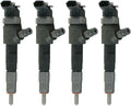 4X Fuel Injector 0445110340 AV2Q9F593BA AV6Q9F593 for Ford (Common Rail)
