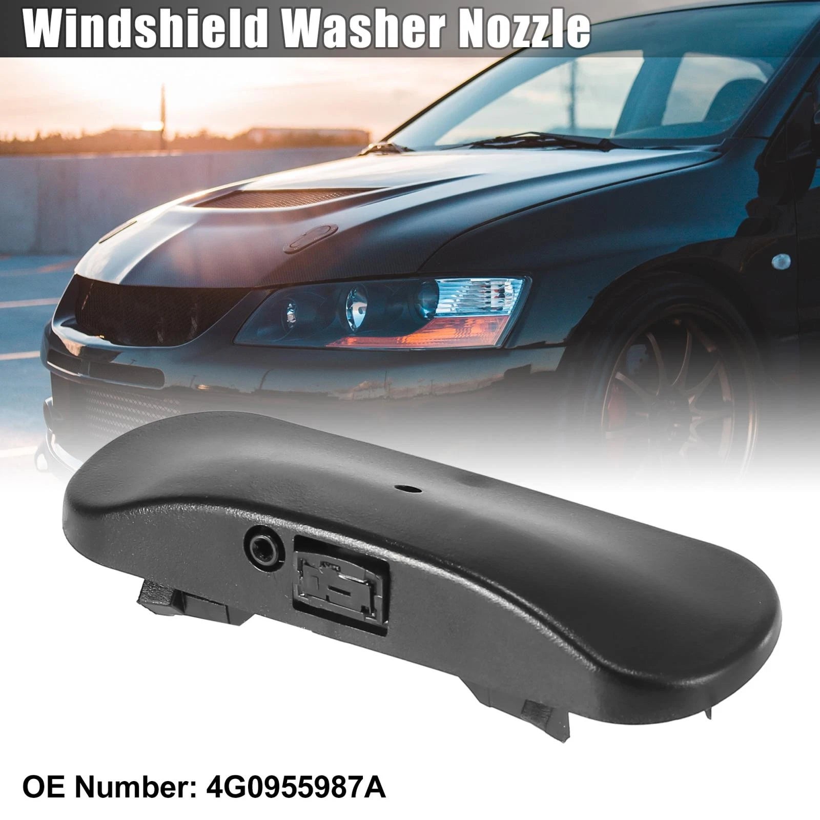 Windshield Washer Nozzles Spray Jet 4G0955987A for Audi A6 Avant (2012–2018)