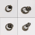 Set of 10 Vintage Door Drop Ring Pull Knobs for Kitchen Cupboard Drawer