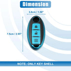 Silicone Key Fob Case Cover for Nissan Sentra (1986–1987) Blue 746453218219