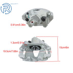 Front LH & RH Brake Caliper w/ Bracket for Volkswagen Jetta Beetle (2014)