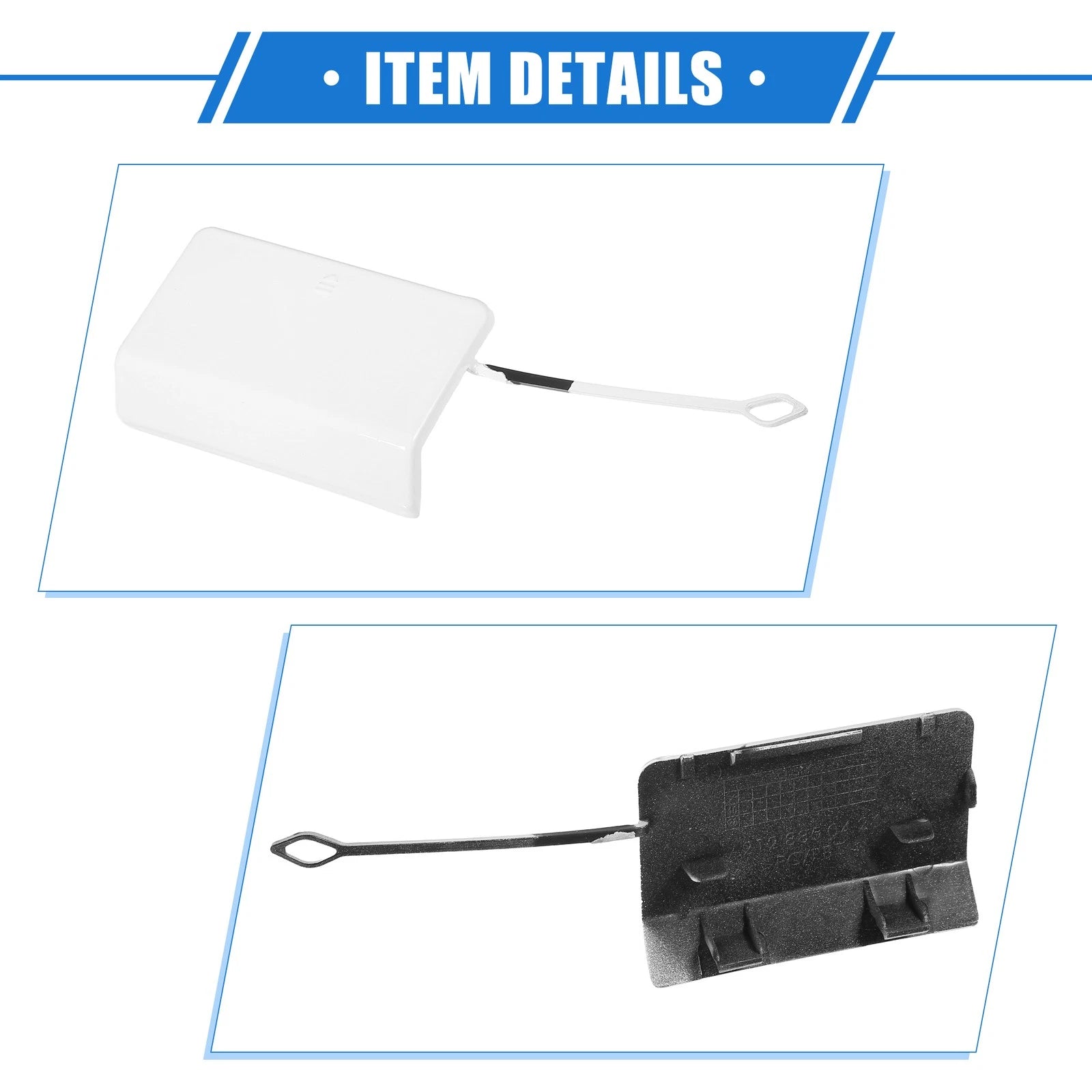 Tow Hook Eye Hole Cover Cap for Mercedes-Benz E-Class (2017–2023) - White