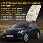 Overhead Console with LED Light & Sunroof Switch for Mazda 3 (2010-2013)