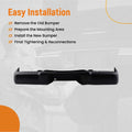 Rear Bumper Assembly for Ford F150 (2009–2014) 9L3Z17906A Bolt-On Steel