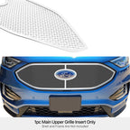 Upper Stainless Chrome Mesh Grille Insert for Ford Edge ST/ST-Line/SE/SEL (2019-2024)