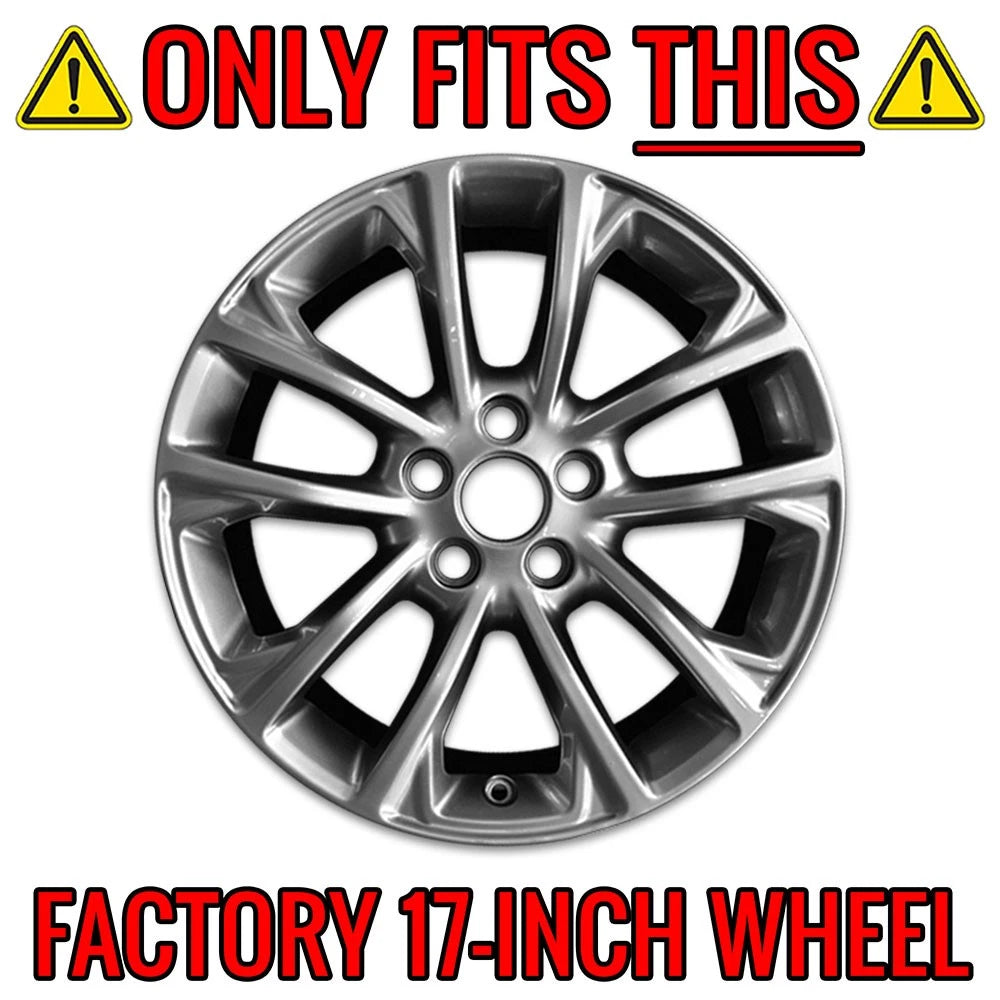 Wheel Skins Gloss Black Replacement for Jeep Cherokee (2019–2021)
