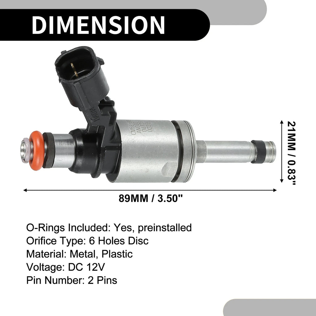 Fuel Injector No.CP9Z-9F593-B for Ford Focus (2012–2018) 2.0L Black