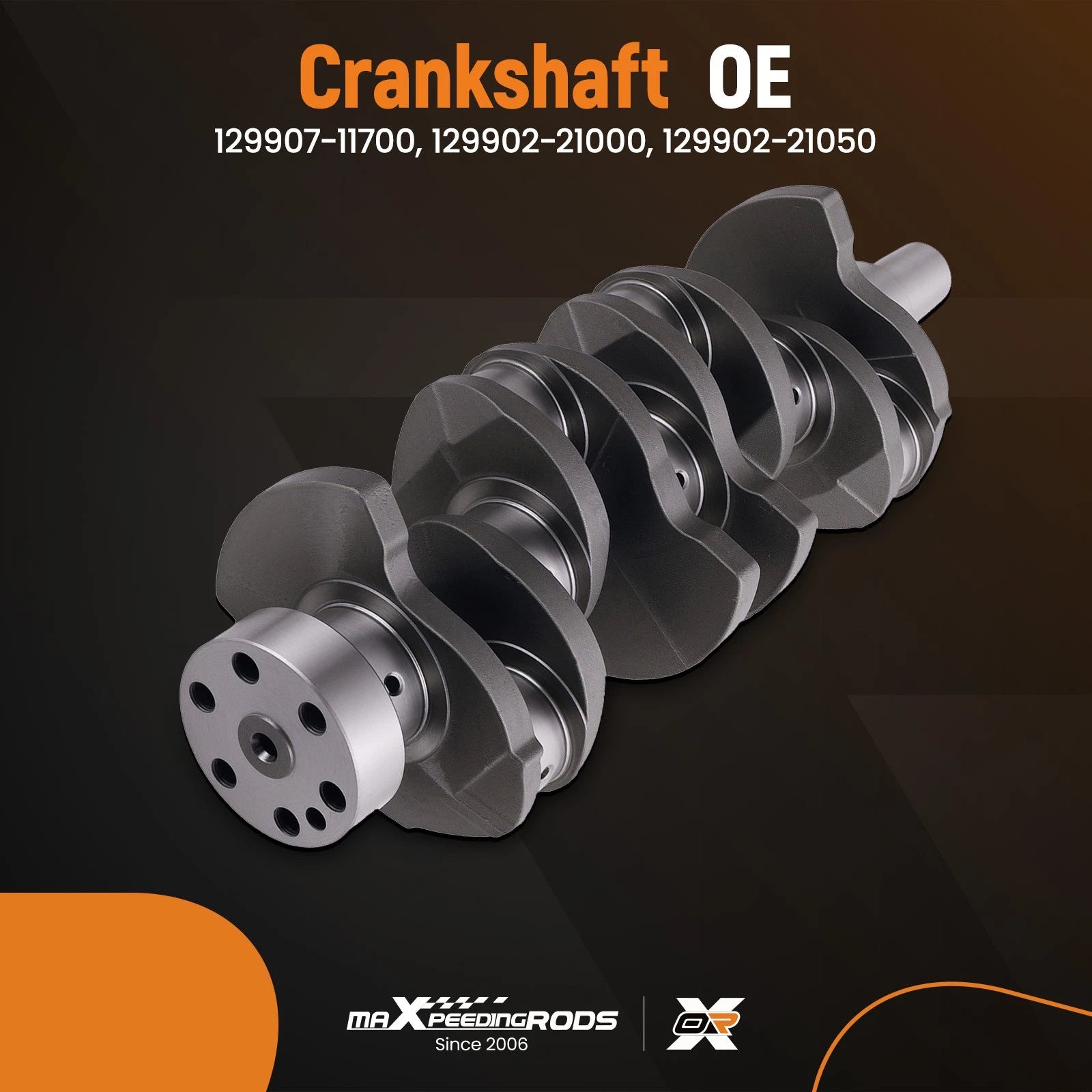 Crankshaft for Yanmar 4D94LE 4TNV94 (129902-21050, 110mm Stroke)