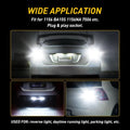 2X AUXITO 1156 LED Reverse Light Bulb 6000K for Backup Parking DRL