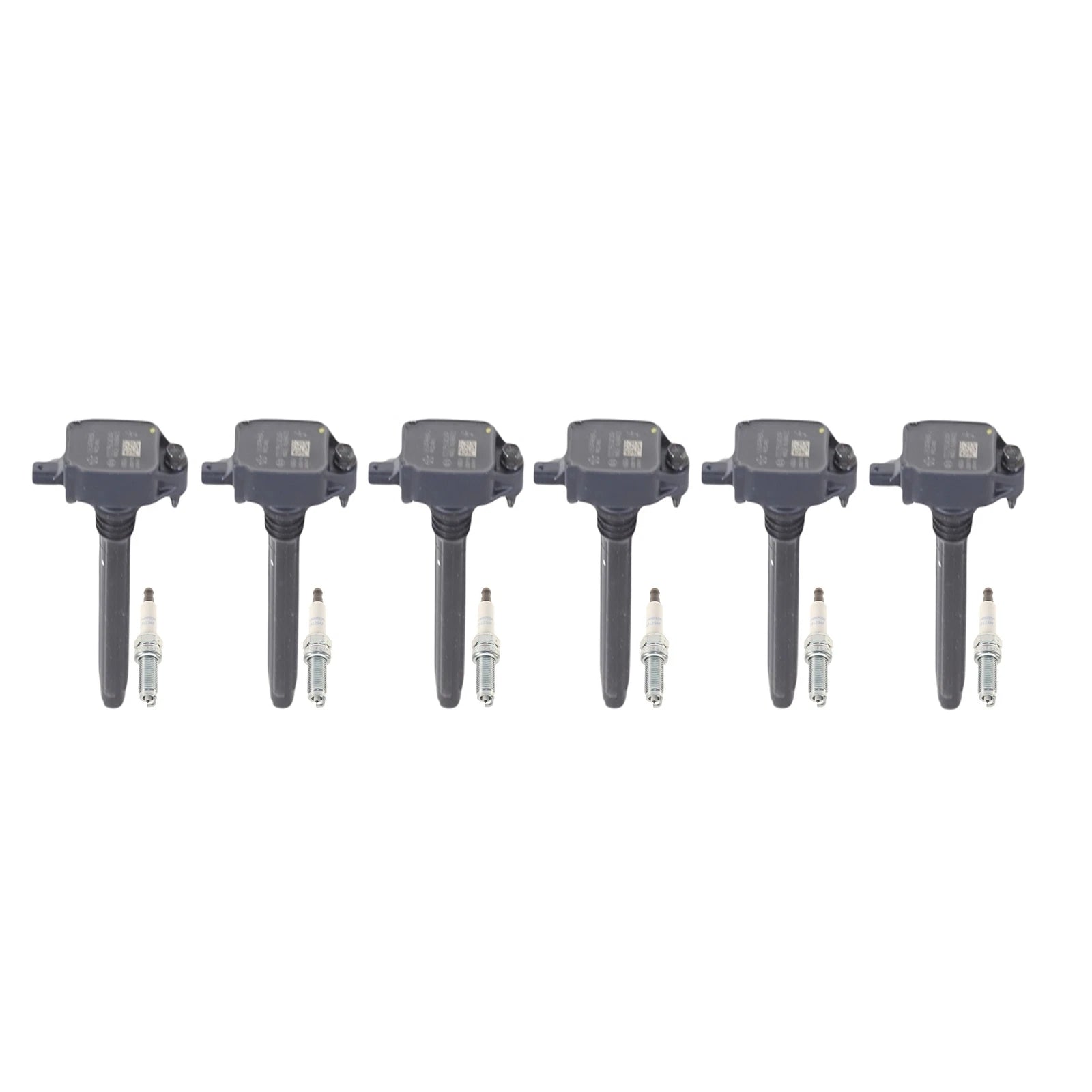 Set of 6 Ignition Coils & Spark Plugs for Dodge Jeep Ram 1500 (2011–2019)