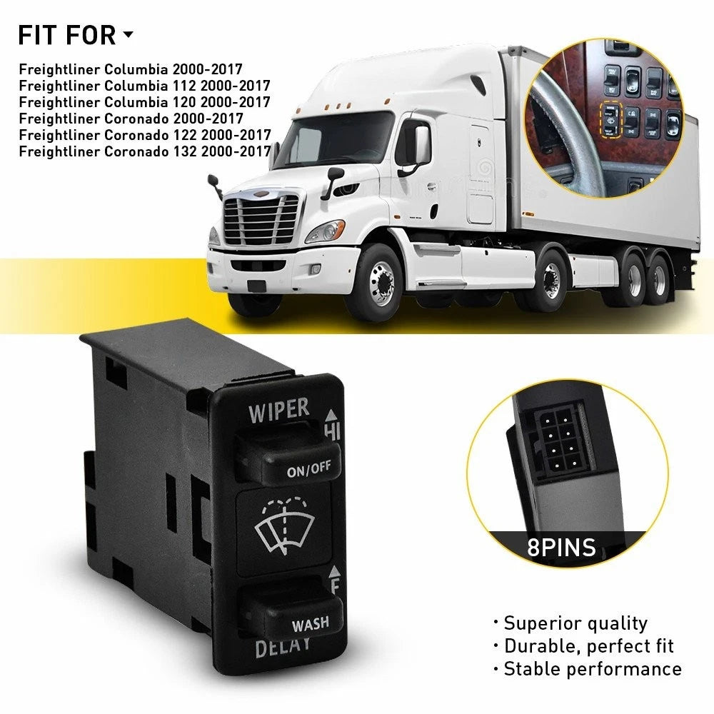 Wiper Switch Control for Freightliner Columbia 112 120 Coronado 122 132 (2000–2017)