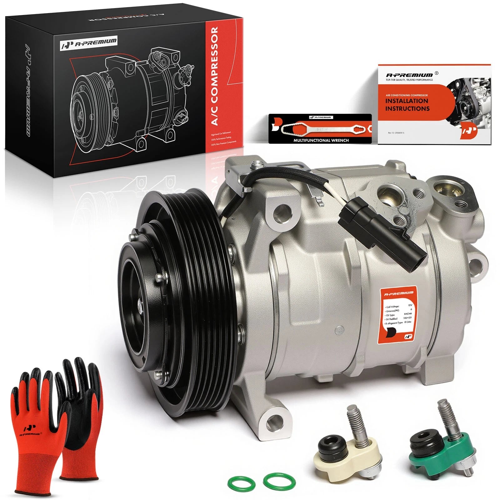 A/C Compressor with Clutch for Jeep Grand Cherokee (2014–2019) Ram 1500