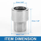 3/4" Wheel Lock Lugnut Anti-theft Screw Nut Removal Key for Porsche