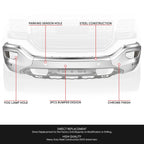 Front Bumper Cover for GMC Sierra 1500 Limited (2016–2019) w/ Parking Sensors Holes