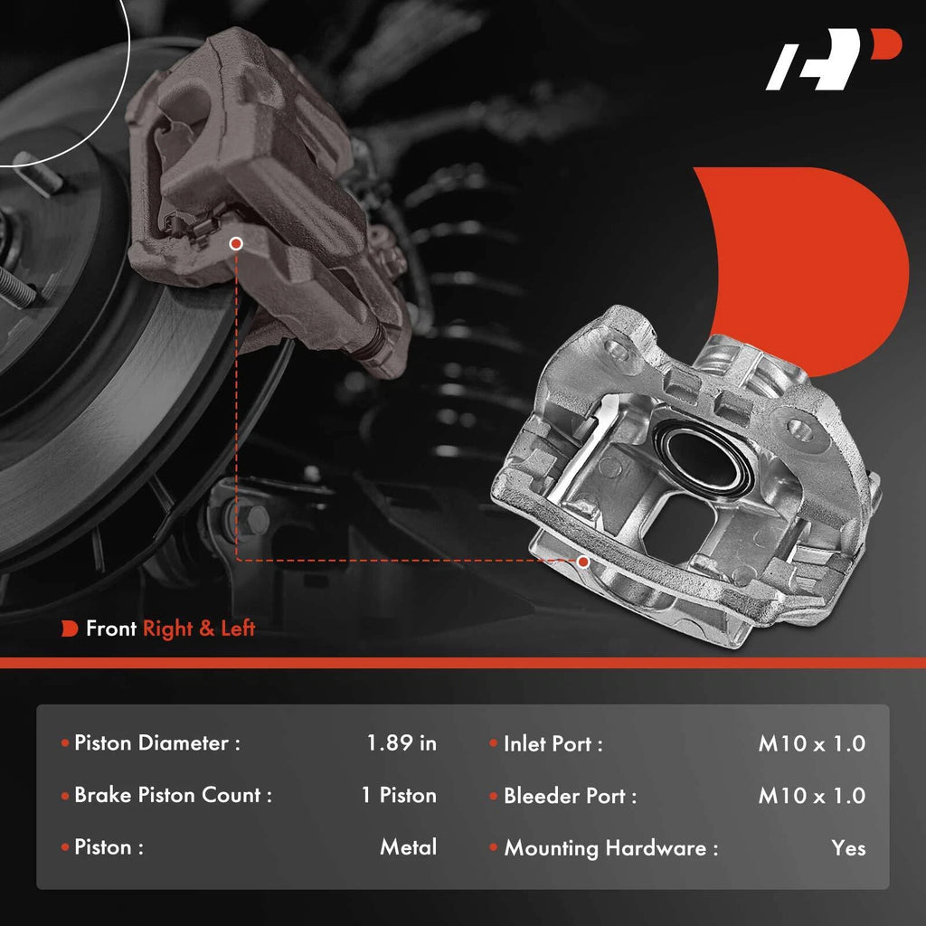 Pair Rear Brake Calipers for Chevrolet Trailblazer GMC Envoy (2002–2009)