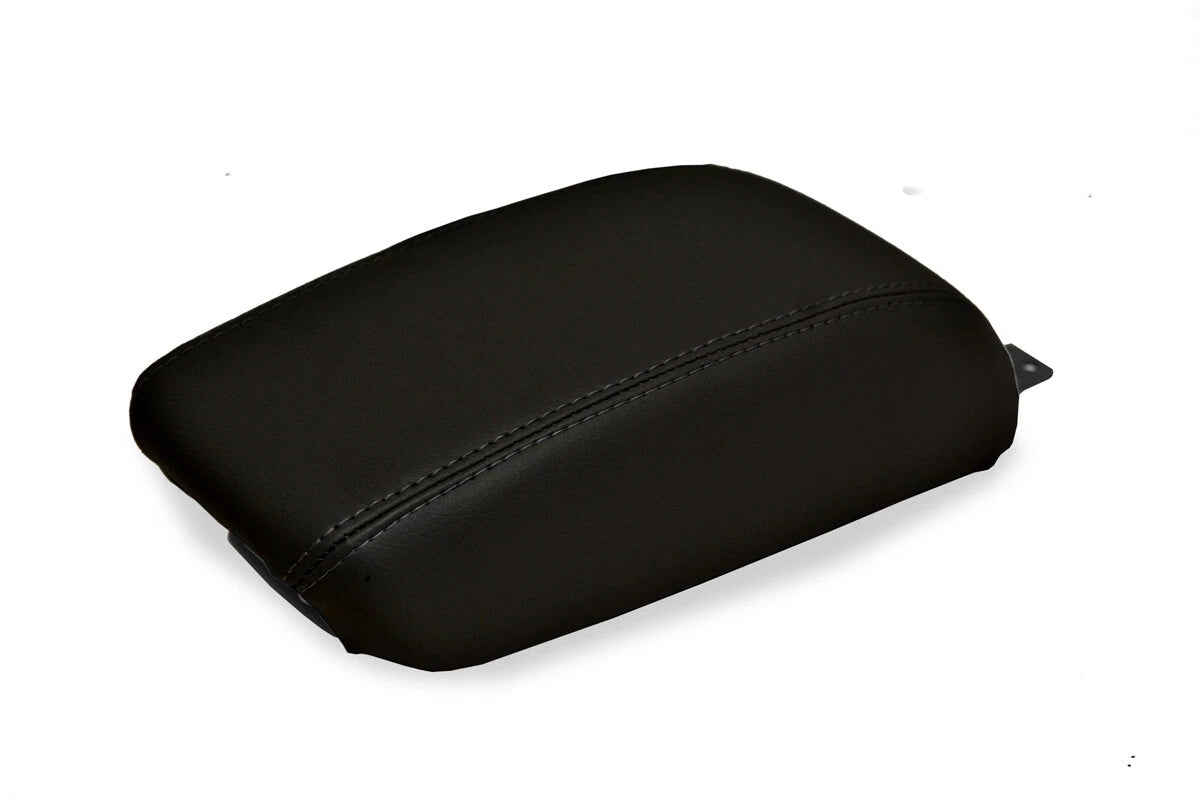 Center Console Lid Armrest Cover for Jeep Compass (2017–2020) Black PVC Leather