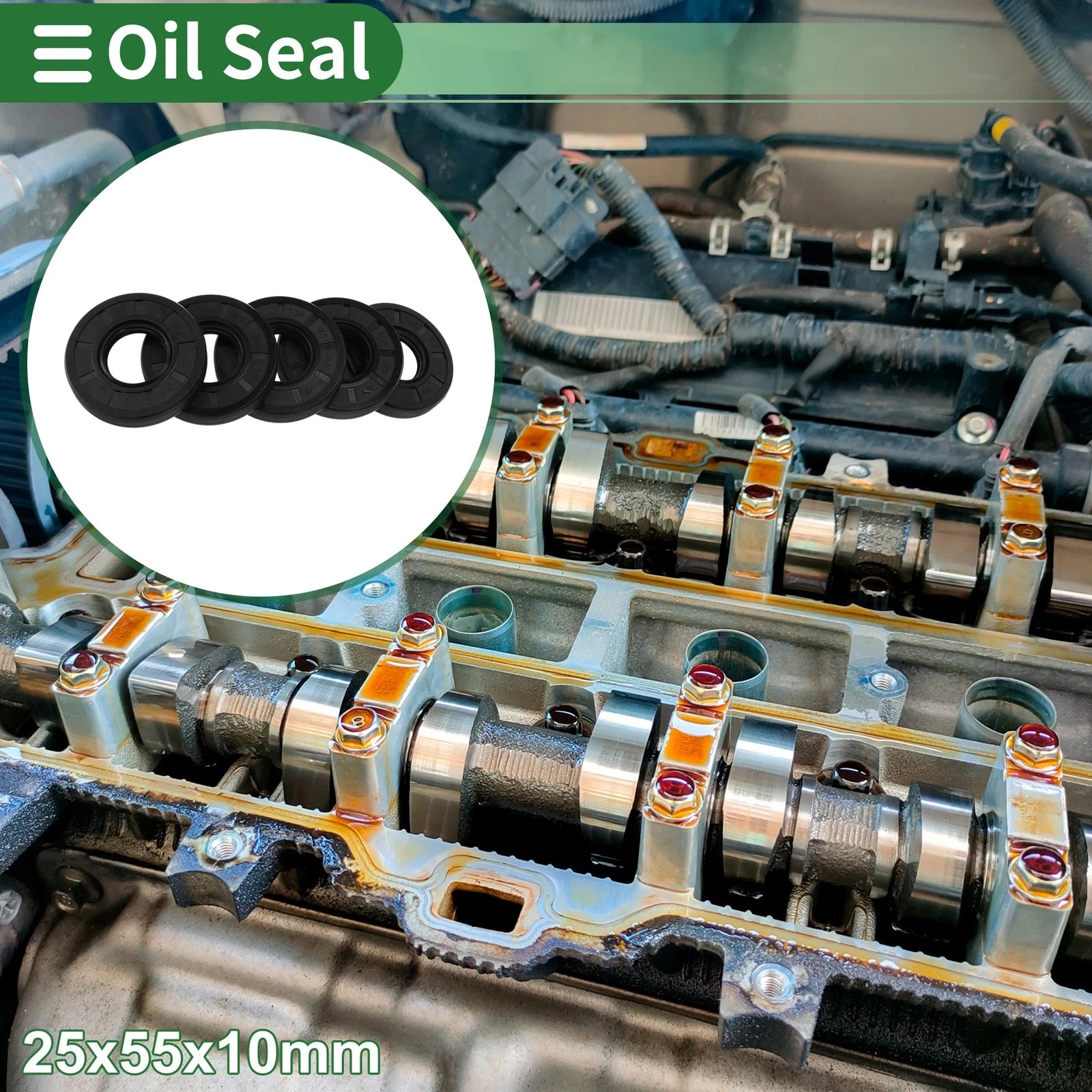 Oil Seal for Rotary Shaft (25x55x10mm)