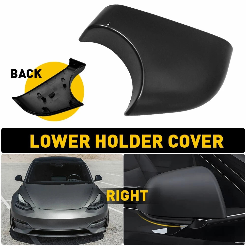 Right Side Door Wing Mirror Cover for Tesla Model Y (2020–2023)