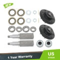 Set of 2 Trailer Hub Kits with Square Spindles for 8-Lug Trailers