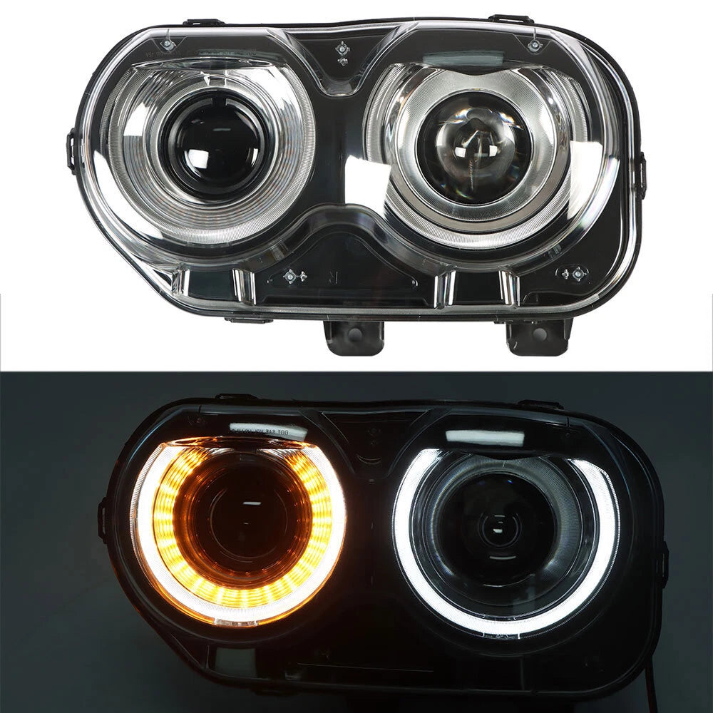 Left Headlight for Dodge Challenger (2015â2018) LED Halogen