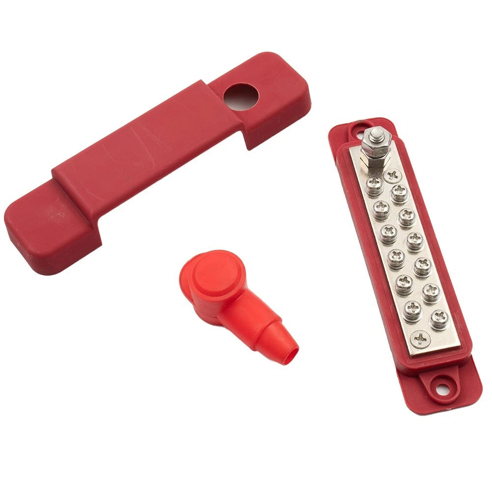 12 Way Bus Bar Power Distribution Terminal Block for Auto Marine (12V/150A)