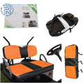 Vinyl Front Rear Seat Cover for Yamaha Drive/Drive2 (2007–Present) Orange