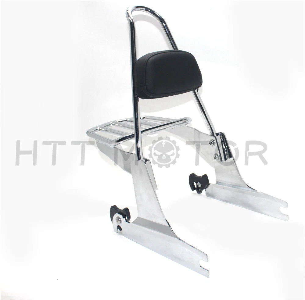 Sissybar Backrest Luggage Rack for Harley Softail (2006–2017) FLSTN