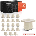 20Pcs 6mm Square Nylon Screw Grommet Clips for Honda 