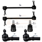 Set of 6 Ball Joints and Tie Rods for Ford Mustang (2005–2009)