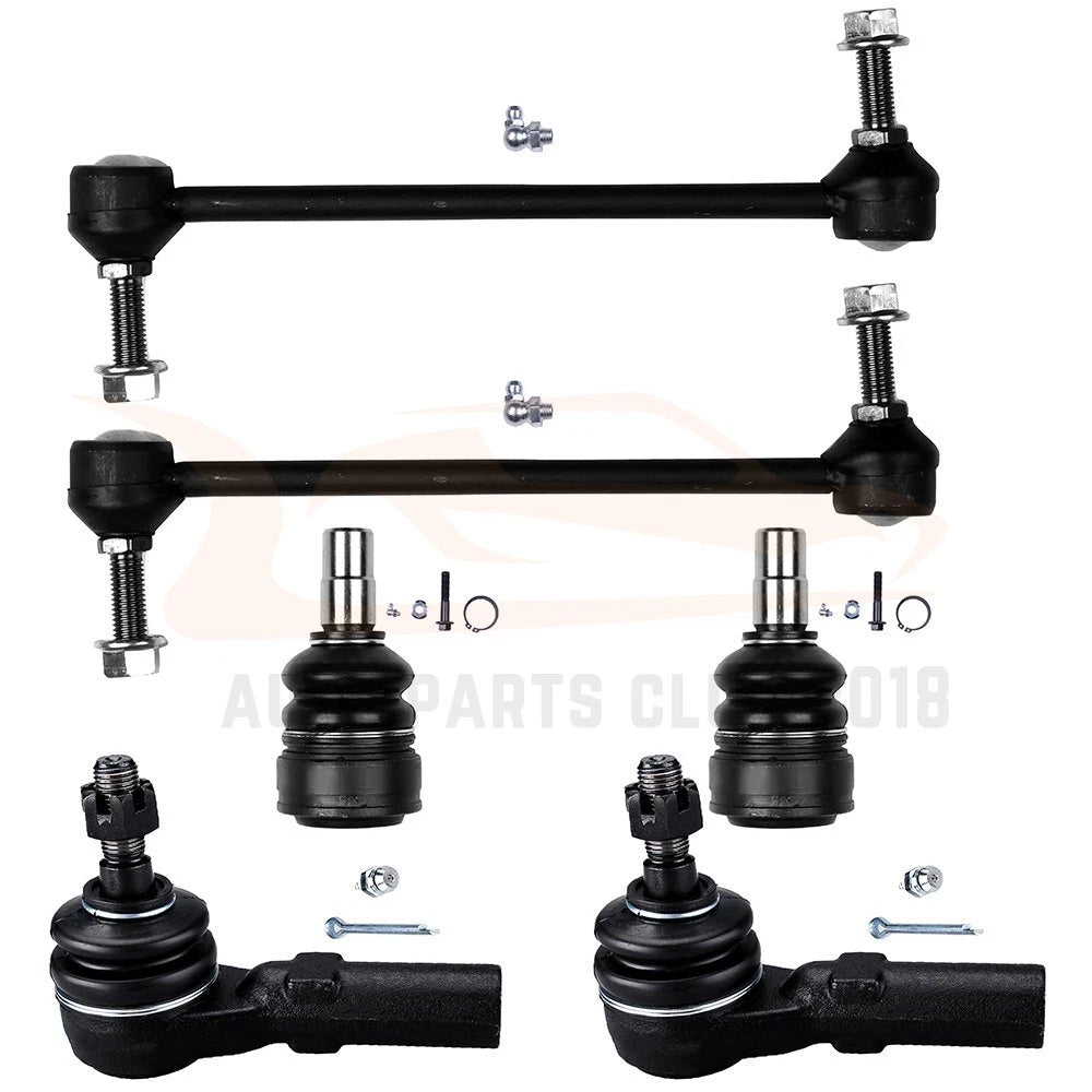 Set of 6 Ball Joints and Tie Rods for Ford Mustang (2005–2009)