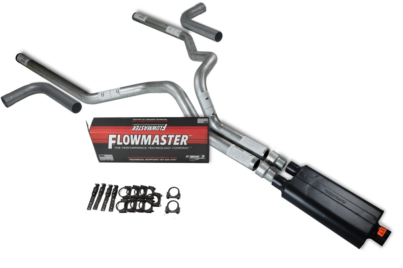 3" Dual Exhaust Kit for Dodge Ram 1500 (1994–2003) Flowmaster 50 Side Exit